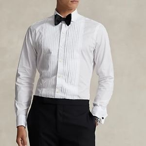 Saks Fifth Avenue White Tuxedo  Shirt 16.5 34/35